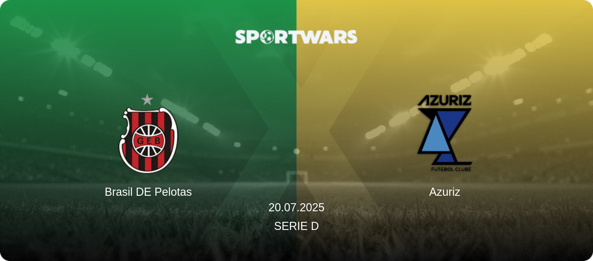 Brasil DE Pelotas — Azuriz, 20.07.2025 — Serie D (match preview)