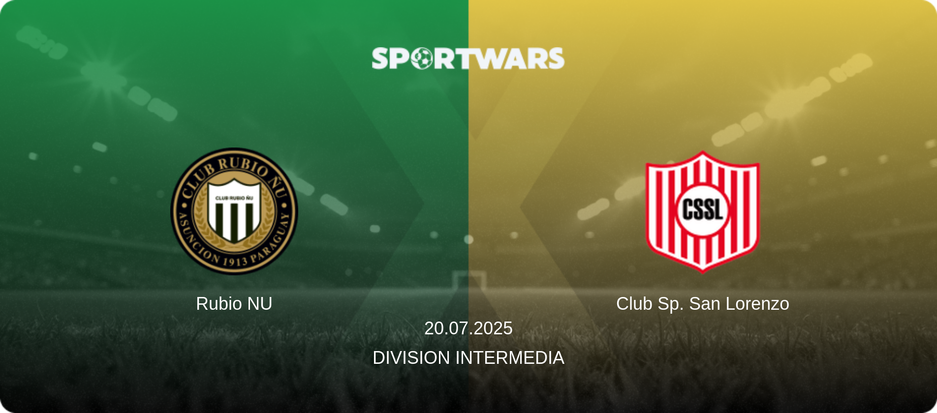 Rubio NU — Club Sp. San Lorenzo, 20.07.2025 — Division Intermedia (match preview)