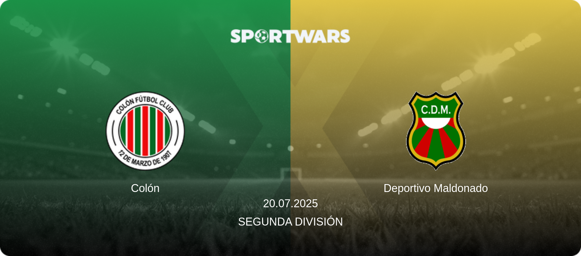 Colón — Deportivo Maldonado, 20.07.2025 — Segunda División (match preview)