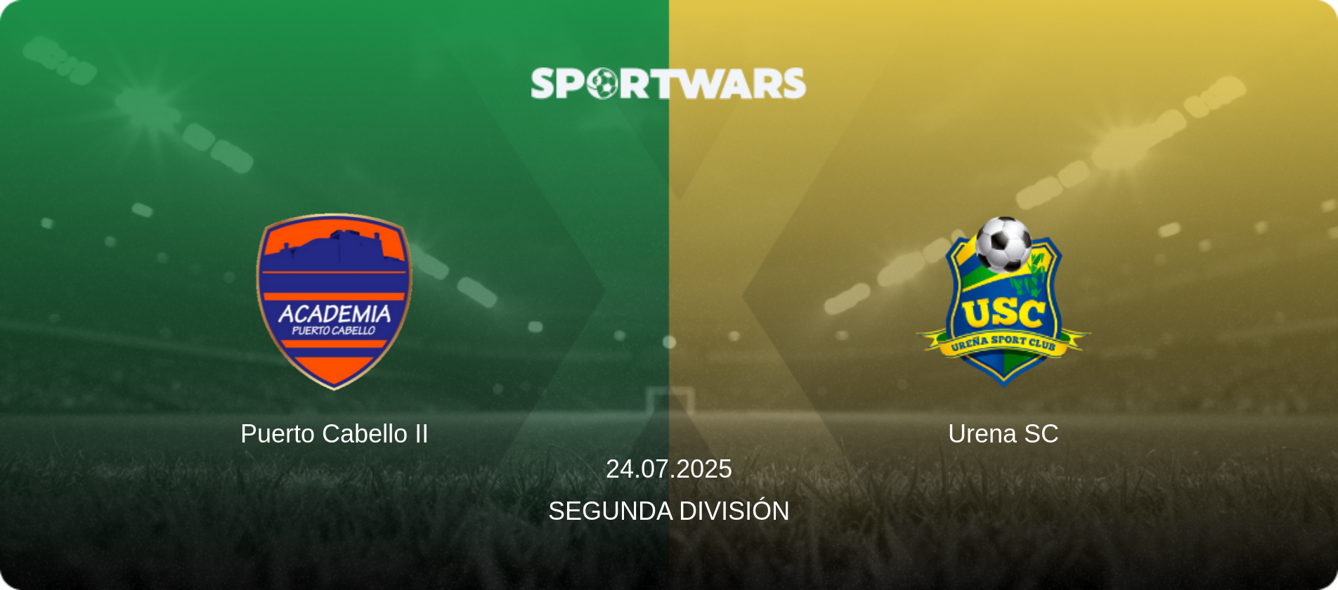 Puerto Cabello II — Urena SC, 24.07.2025 — Segunda División (match preview)