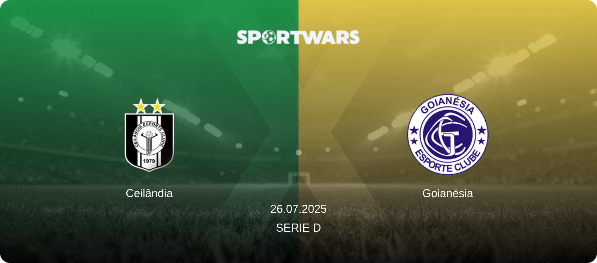 Ceilândia — Goianésia, 26.07.2025 — Serie D (match preview)