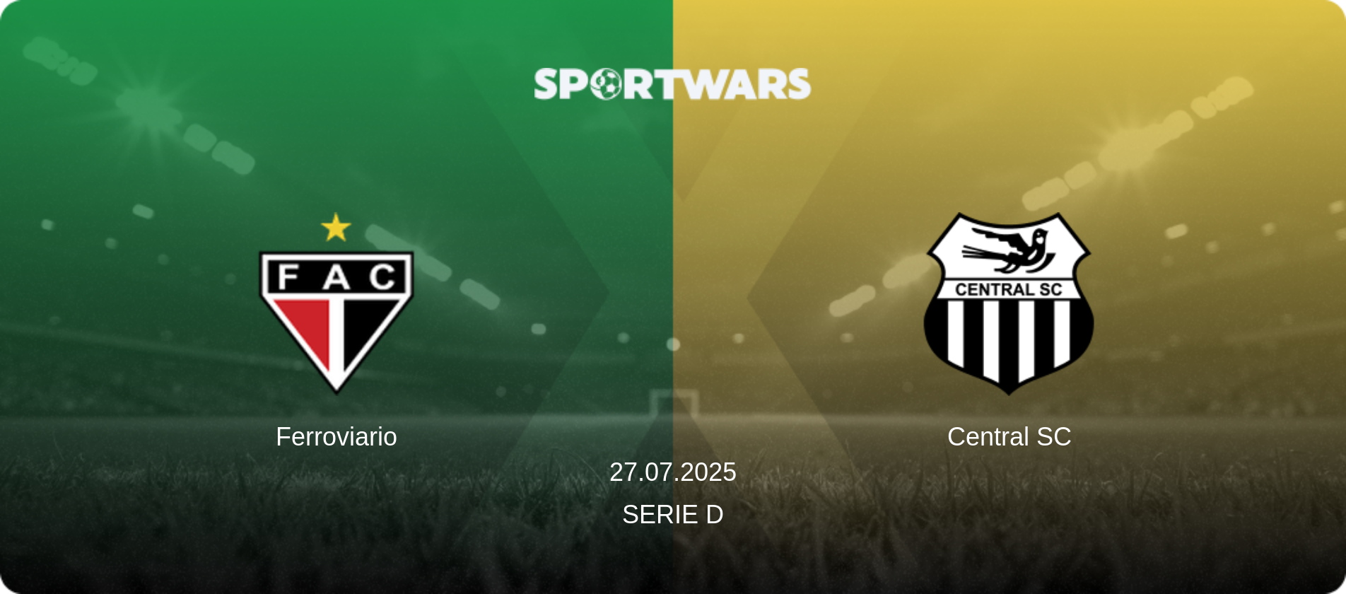 Ferroviario — Central SC, 27.07.2025 — Serie D (match preview)