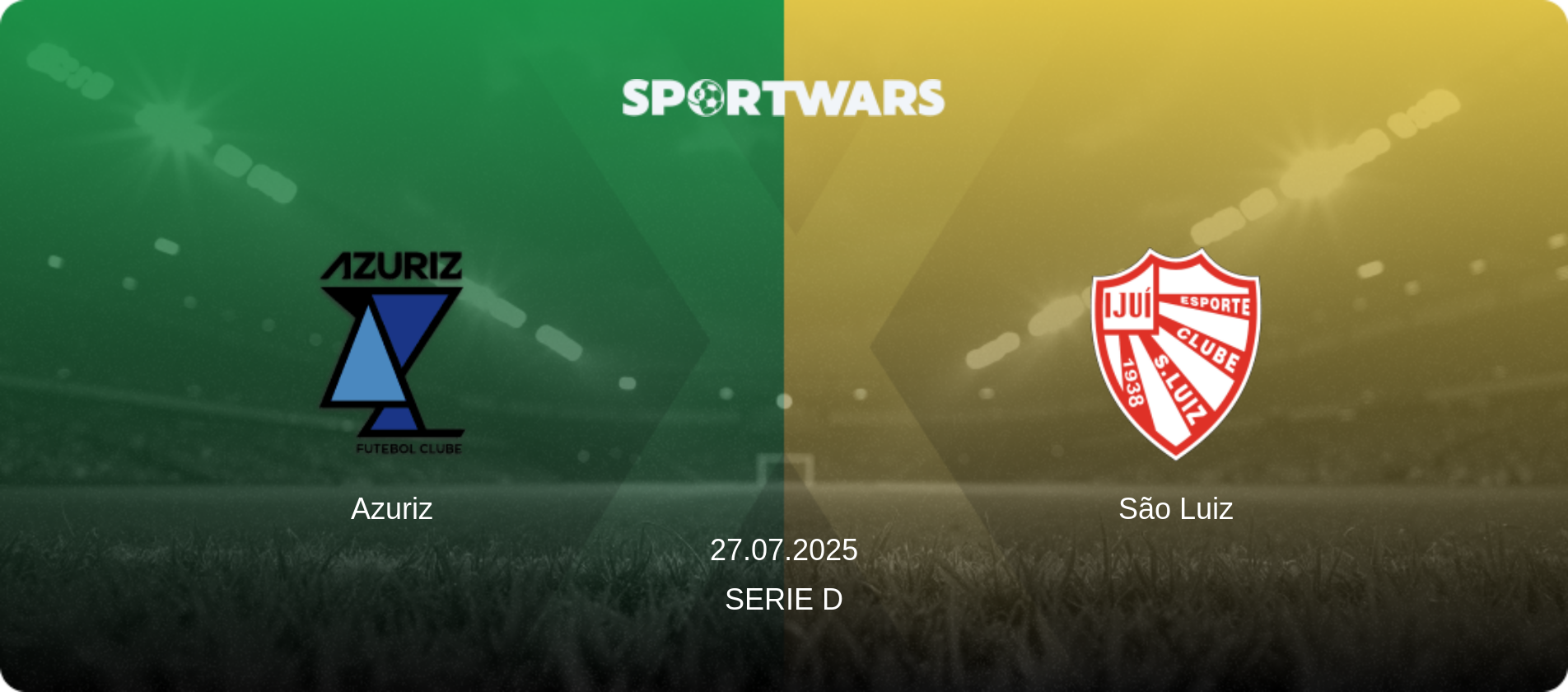 Azuriz — São Luiz, 27.07.2025 — Serie D (match preview)