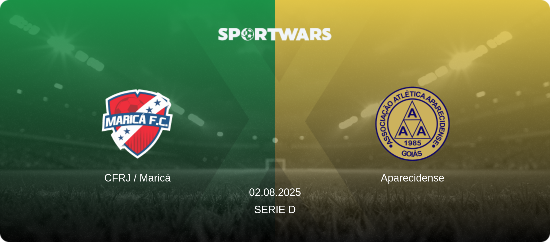 CFRJ / Maricá — Aparecidense, 02.08.2025 — Serie D (match preview)