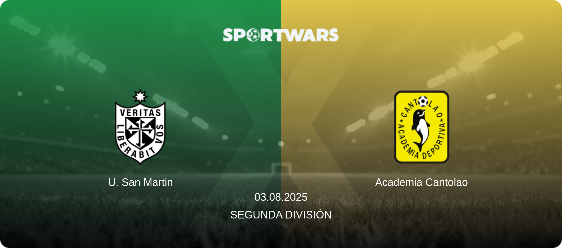 U. San Martin — Academia Cantolao, 03.08.2025 — Segunda División (match preview)