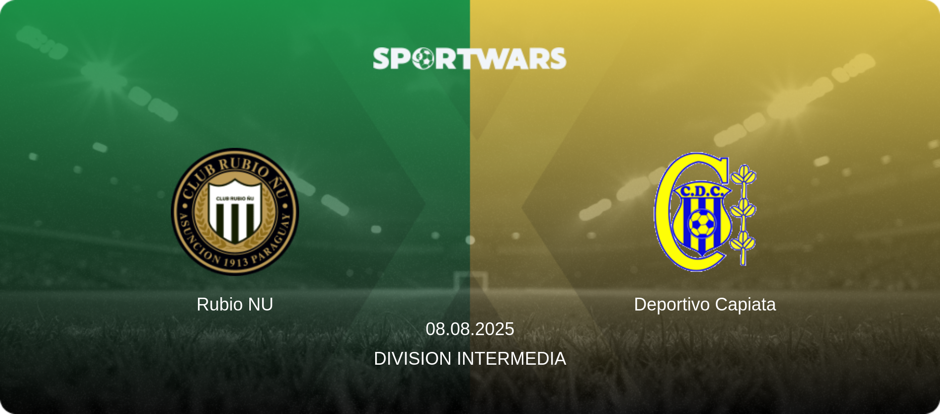 Rubio NU — Deportivo Capiata, 08.08.2025 — Division Intermedia (match preview)