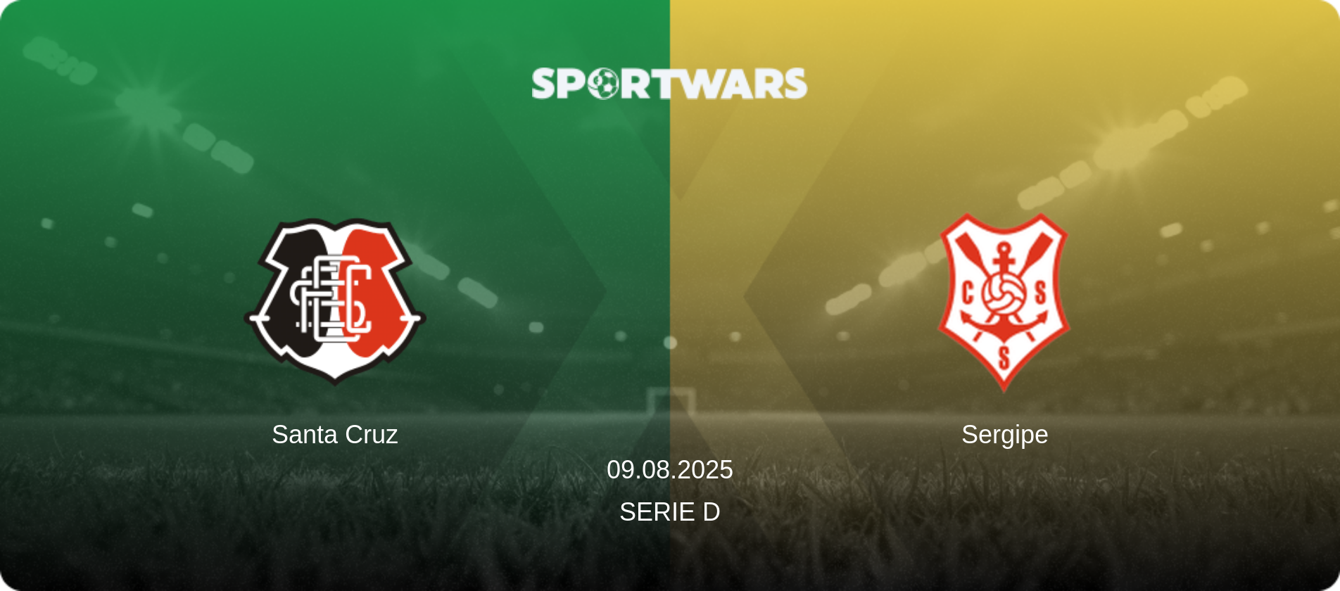 Santa Cruz — Sergipe, 09.08.2025 — Serie D (match preview)