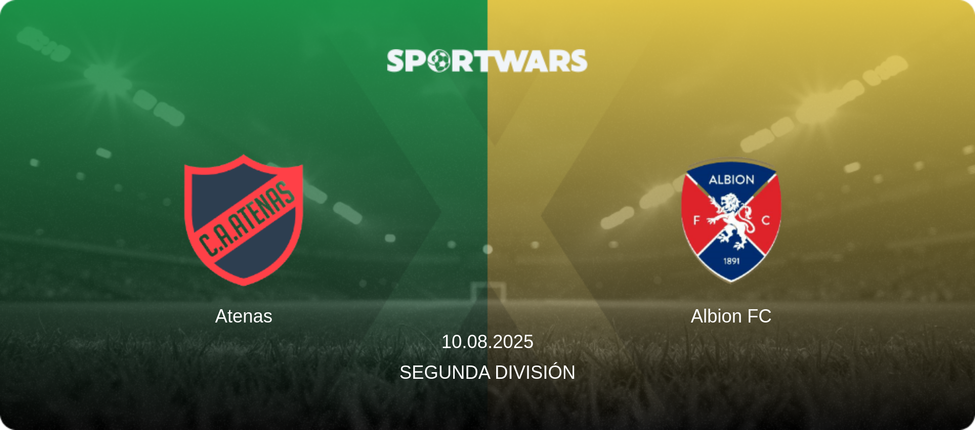 Atenas — Albion FC, 10.08.2025 — Segunda División (match preview)