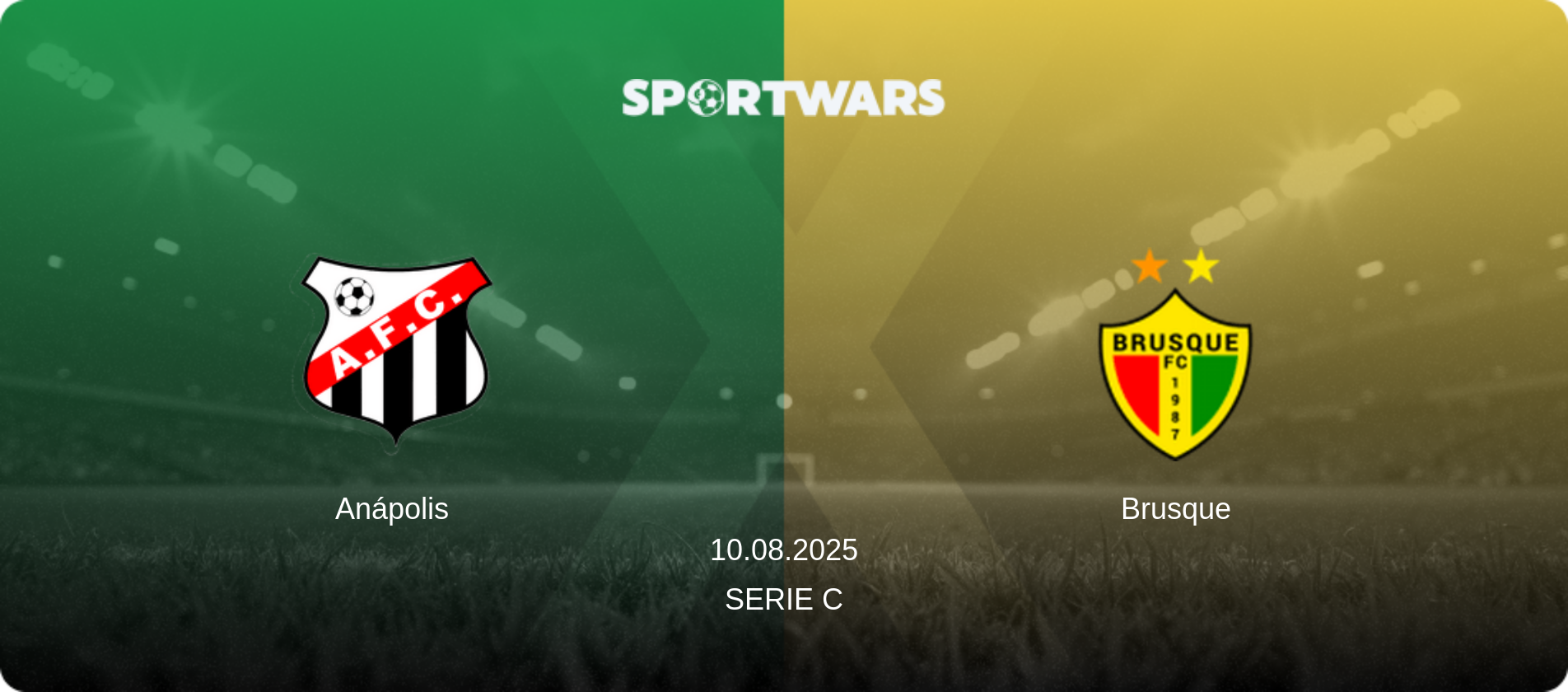 Anápolis — Brusque, 10.08.2025 — Serie C (match preview)