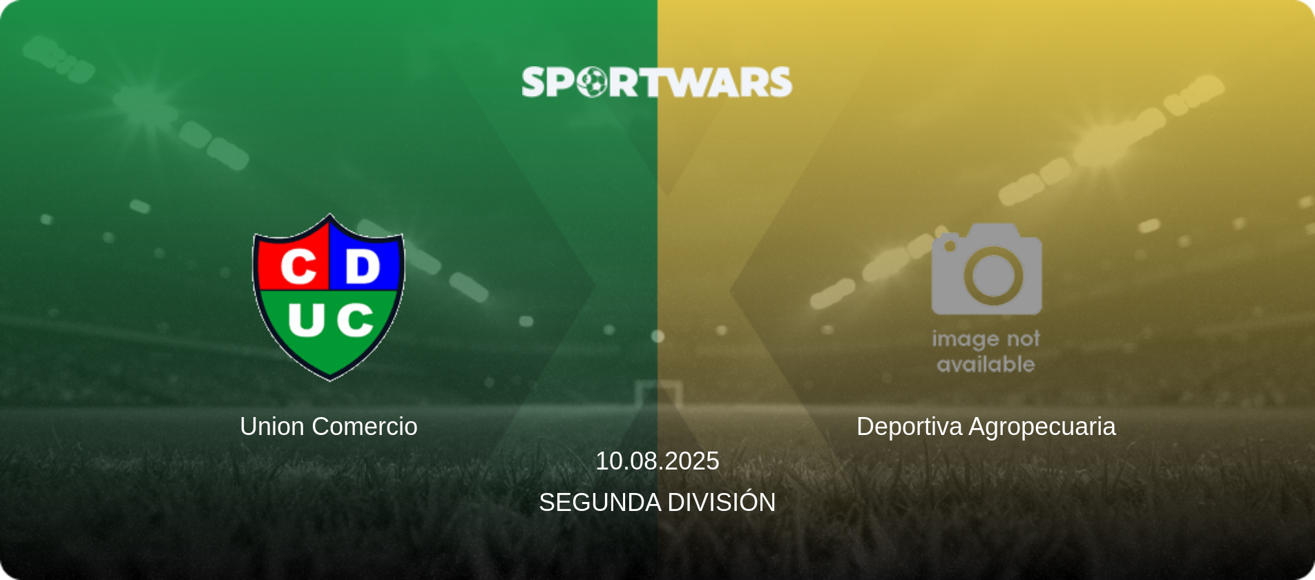 Union Comercio — Deportiva Agropecuaria, 10.08.2025 — Segunda División (match preview)
