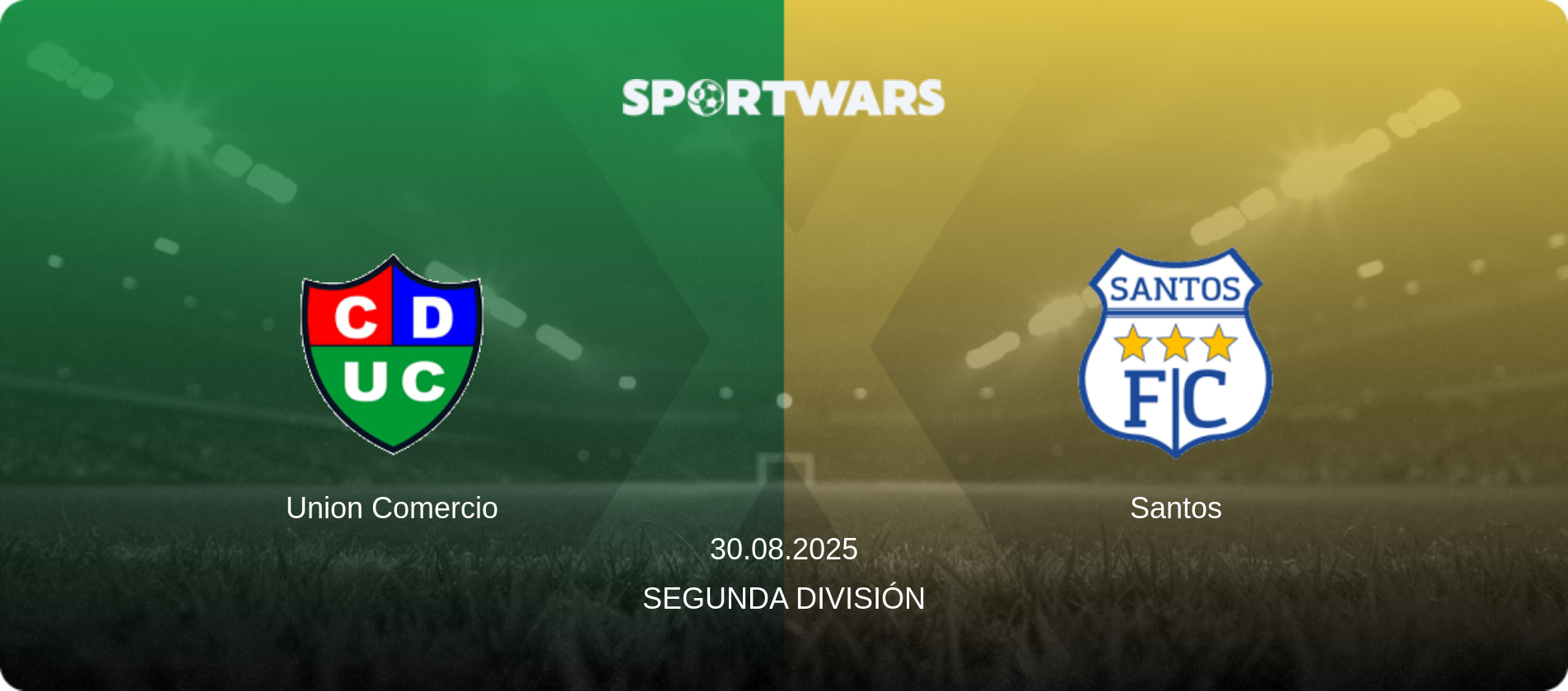 Union Comercio — Santos, 30.08.2025 — Segunda División (match preview)