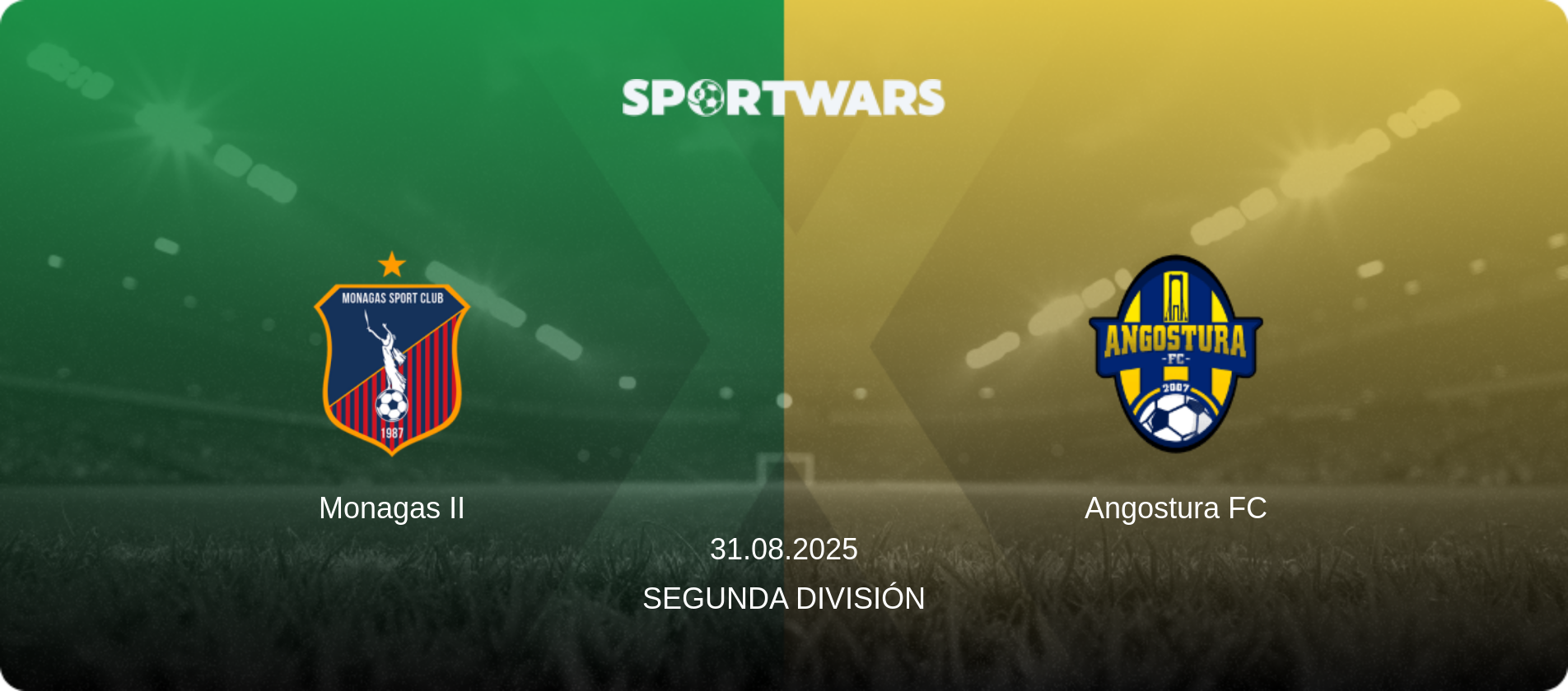 Monagas II — Angostura FC, 31.08.2025 — Segunda División (match preview)