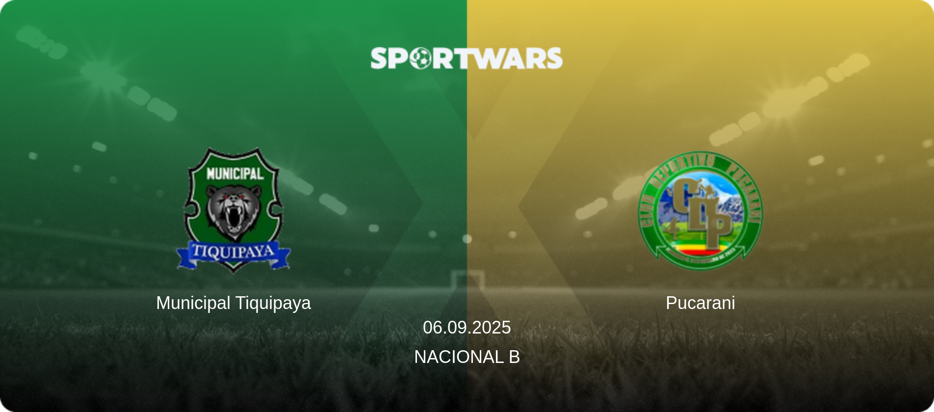 Municipal Tiquipaya — Pucarani, 06.09.2025 — Nacional B (match preview)