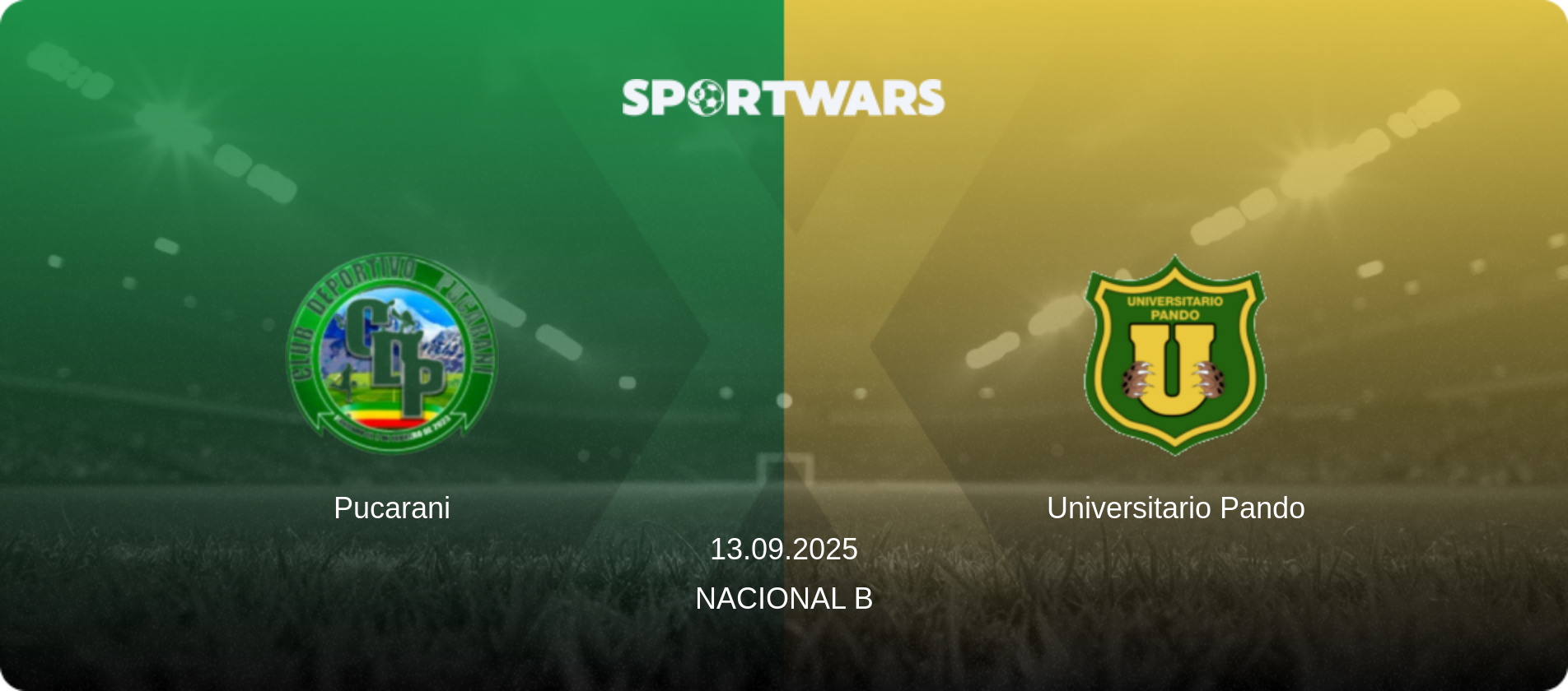 Pucarani — Universitario Pando, 13.09.2025 — Nacional B (match preview)