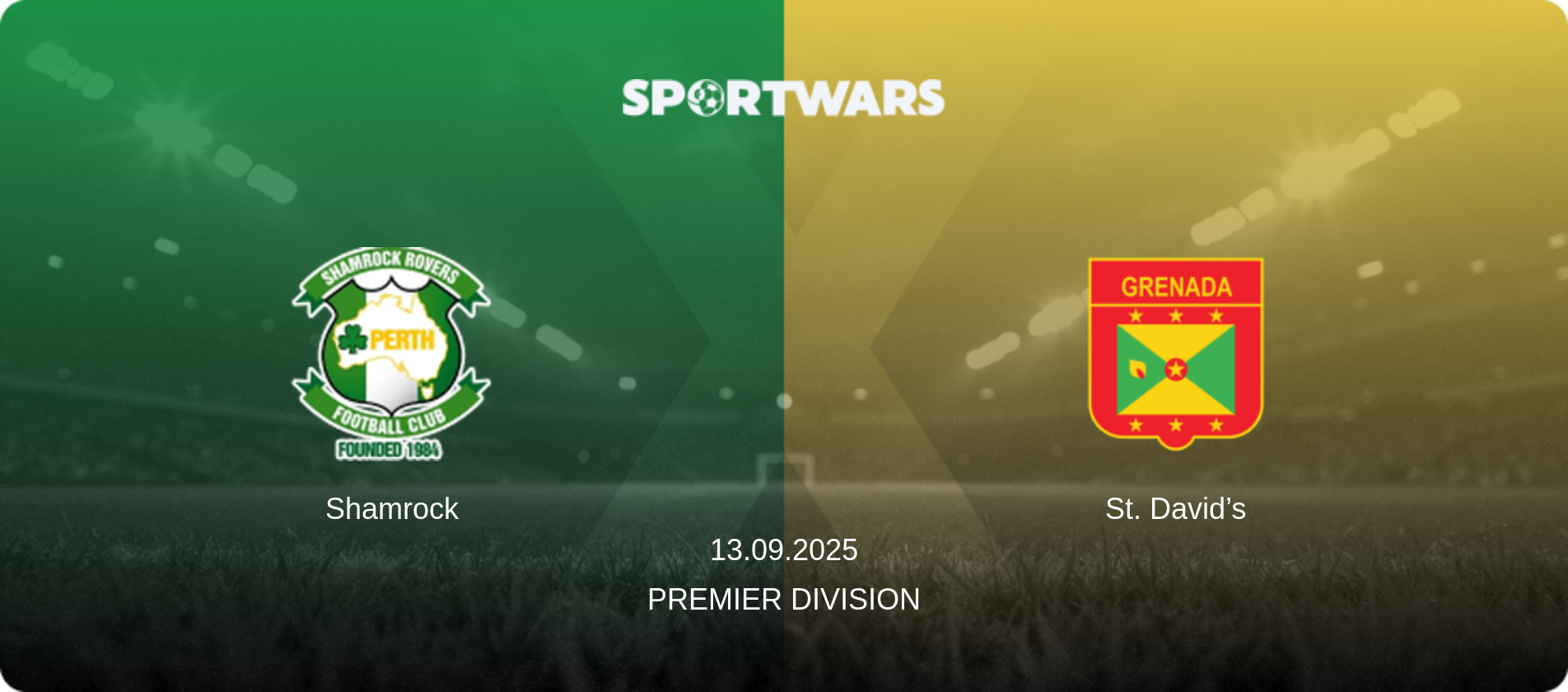 Shamrock — St. David’s, 13.09.2025 — Premier Division (match preview)