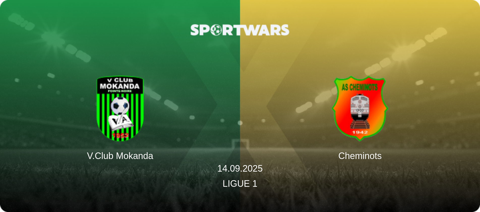 V.Club Mokanda — Cheminots, 14.09.2025 — Ligue 1 (match preview)