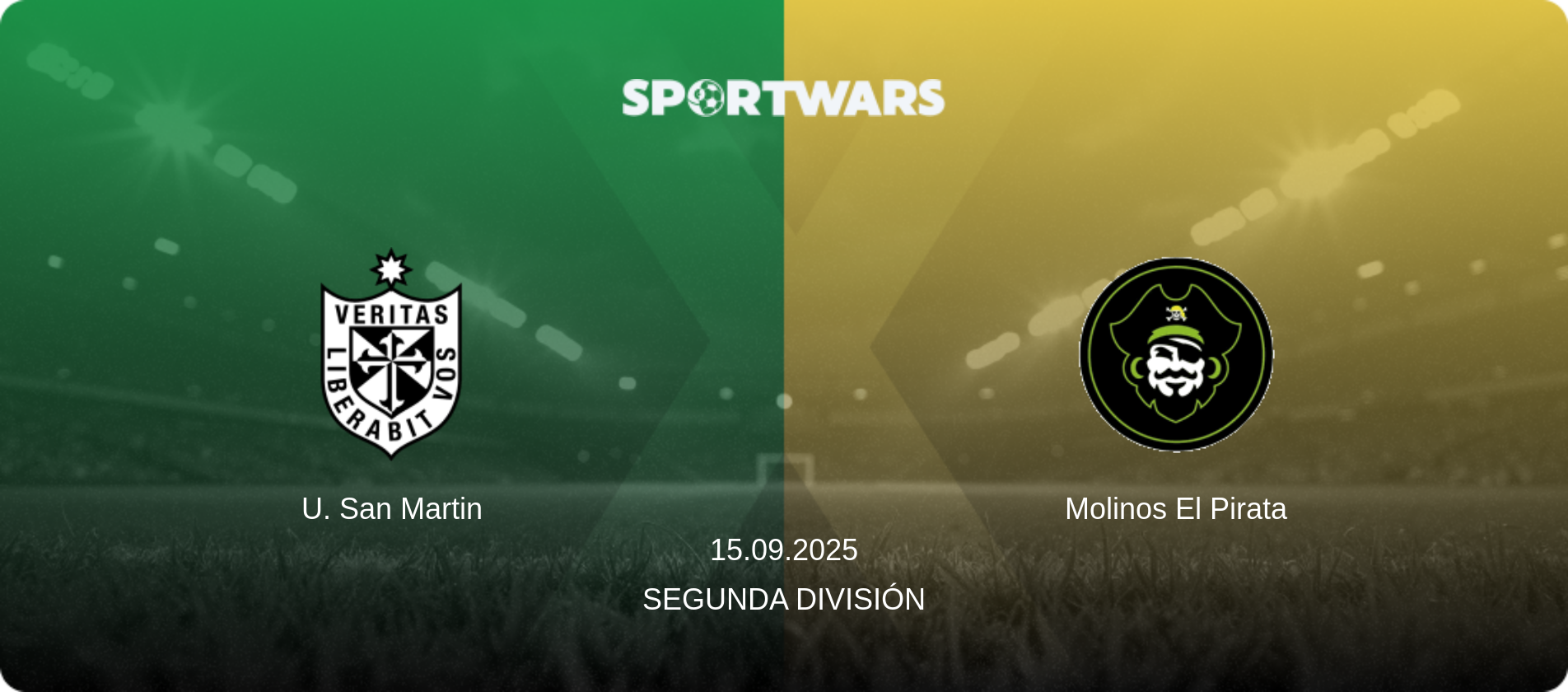 U. San Martin — Molinos El Pirata, 15.09.2025 — Segunda División (match preview)