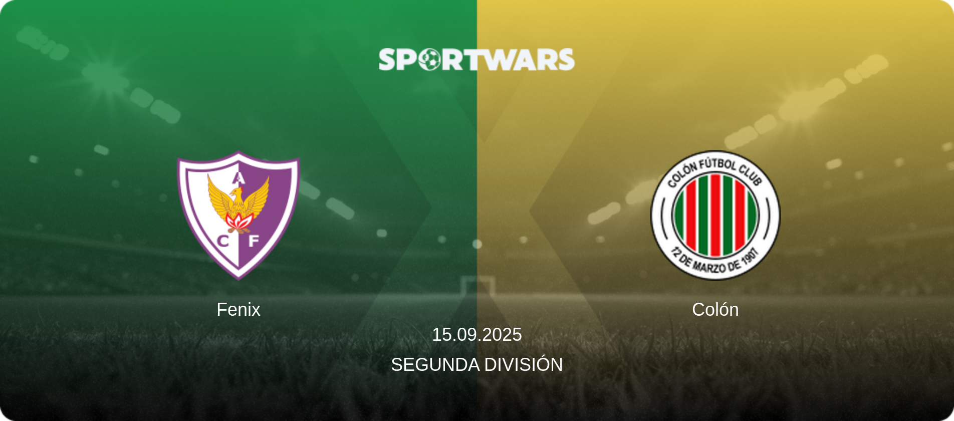 Fenix — Colón, 15.09.2025 — Segunda División (match preview)