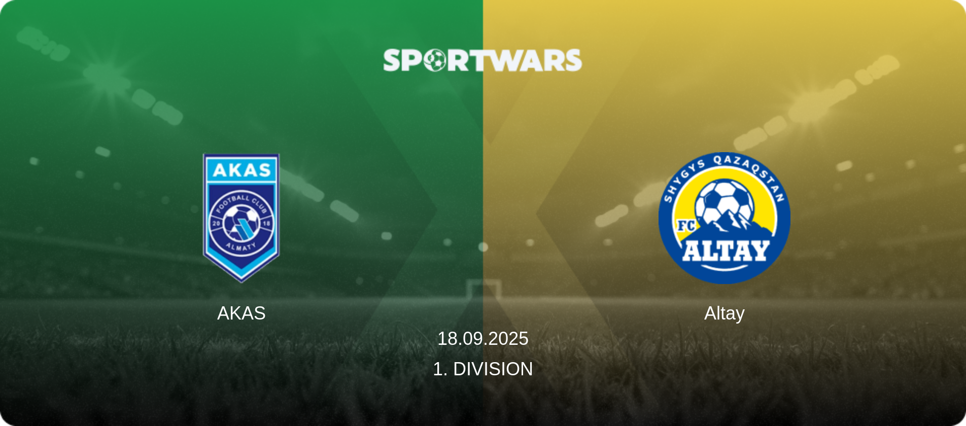 AKAS — Altay, 18.09.2025 — 1. Division (match preview)