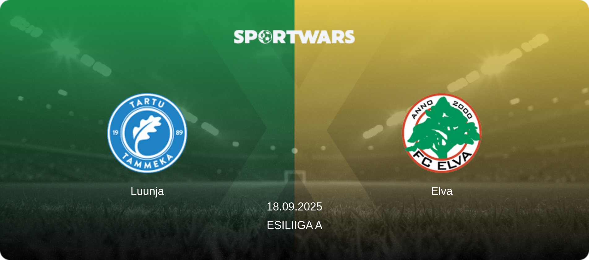 Luunja — Elva, 18.09.2025 — Esiliiga A (match preview)