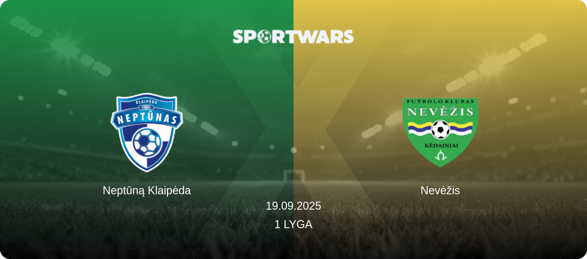 Neptūną Klaipėda — Nevėžis, 19.09.2025 — 1 Lyga (match preview)