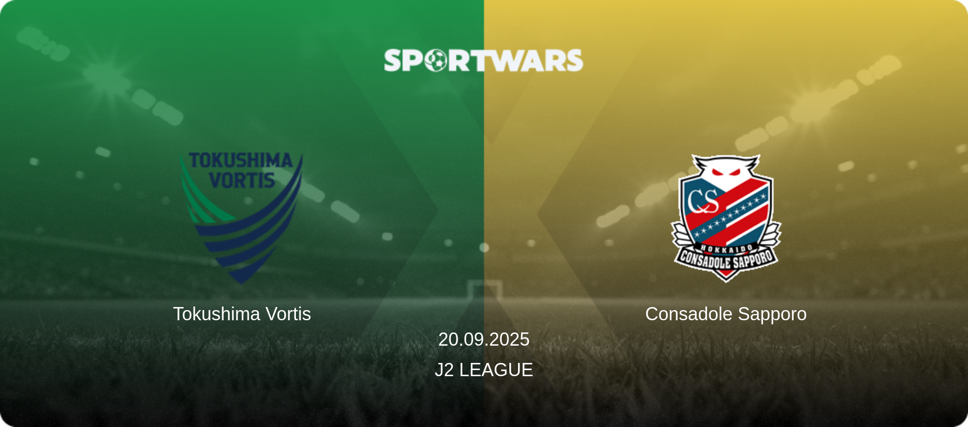 Tokushima Vortis — Consadole Sapporo, 20.09.2025 — J2 League (match preview)
