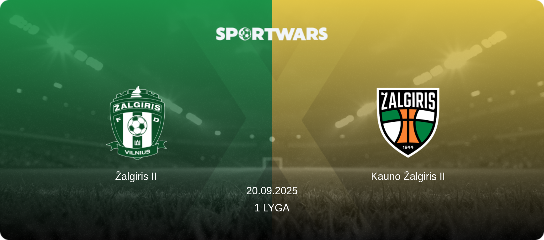 Žalgiris II — Kauno Žalgiris II, 20.09.2025 — 1 Lyga (match preview)