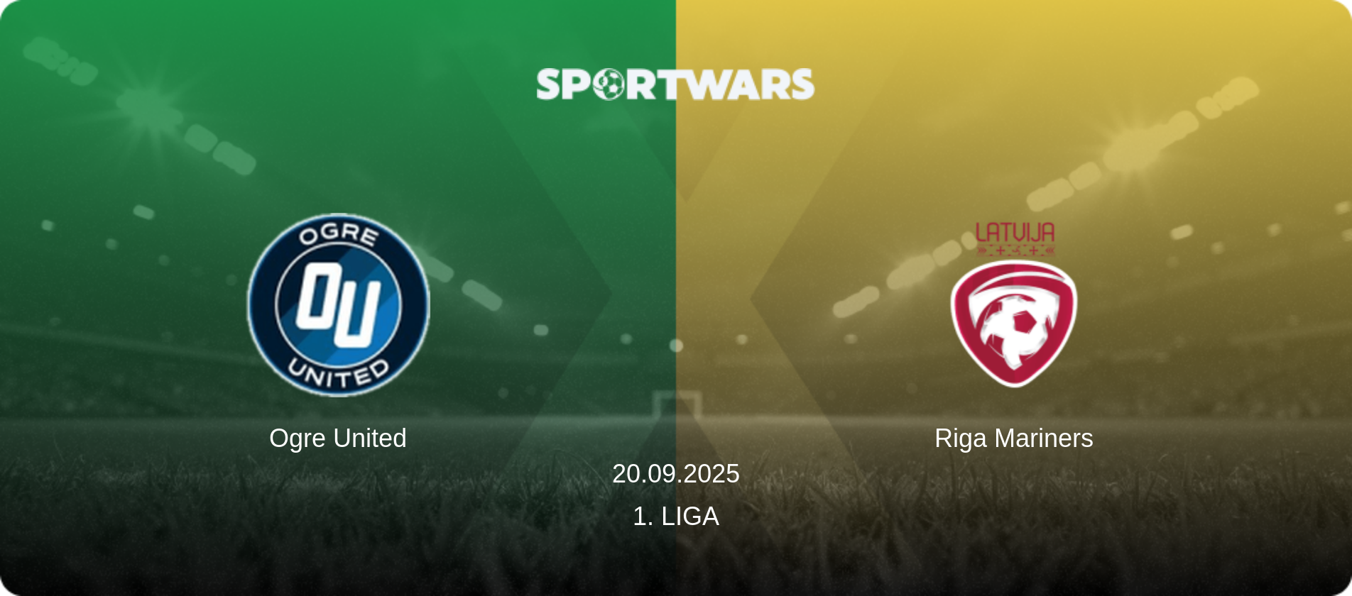 Ogre United — Riga Mariners, 20.09.2025 — 1. Liga (match preview)