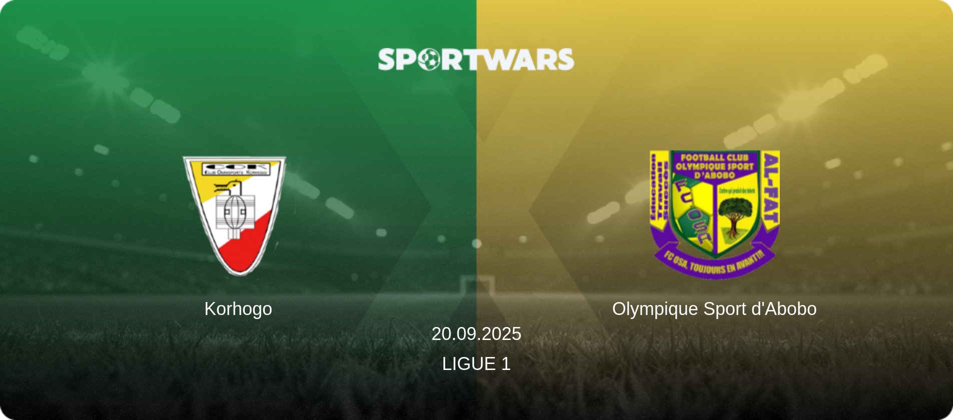 Korhogo — Olympique Sport d'Abobo, 20.09.2025 — Ligue 1 (match preview)