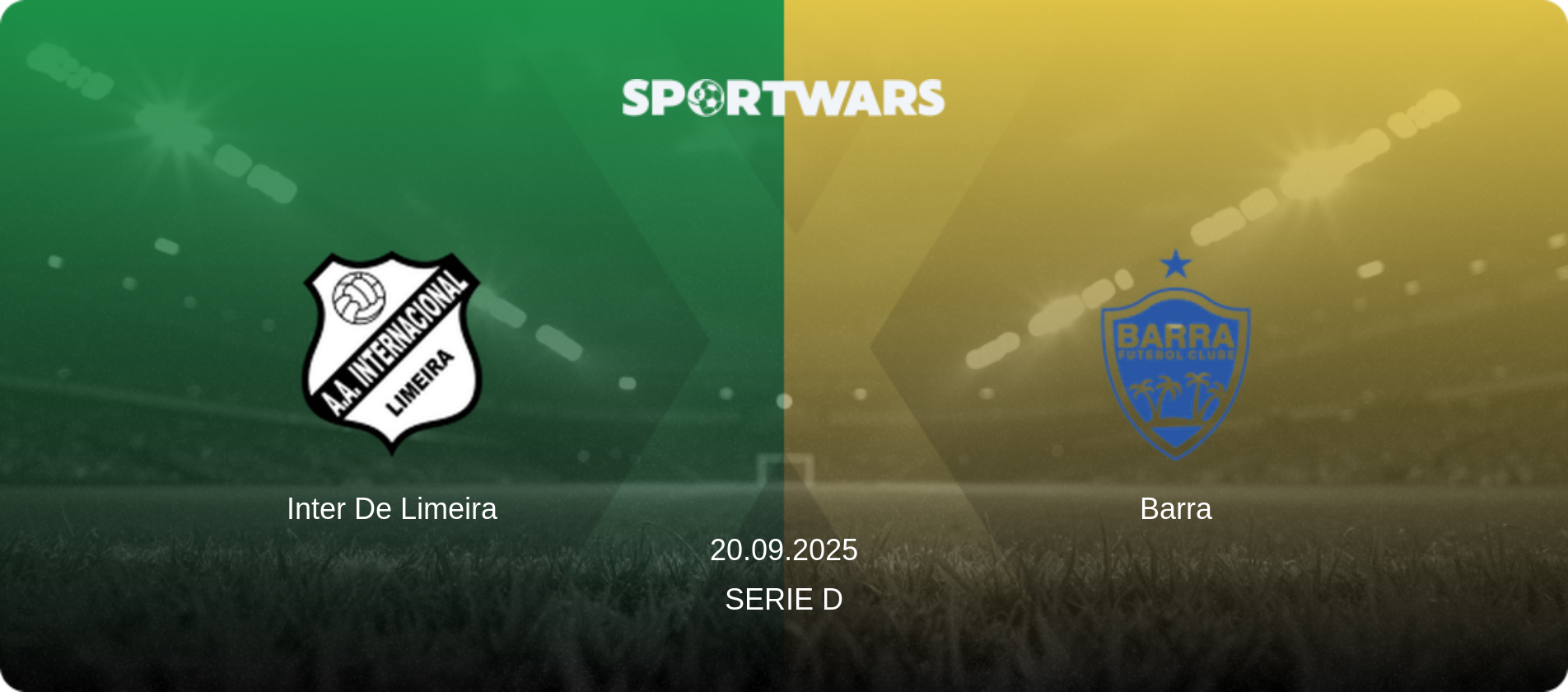 Inter De Limeira — Barra, 20.09.2025 — Serie D (match preview)