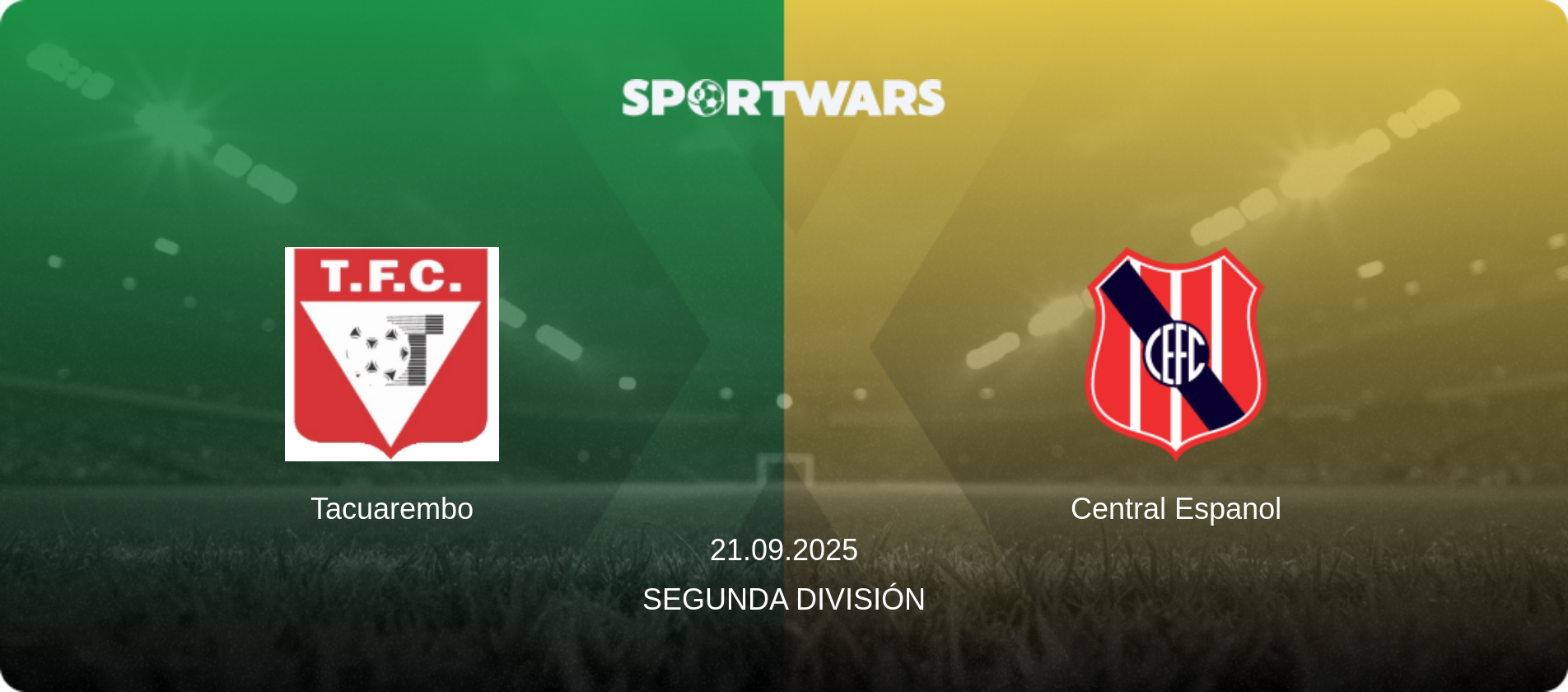 Tacuarembo — Central Espanol, 21.09.2025 — Segunda División (match preview)