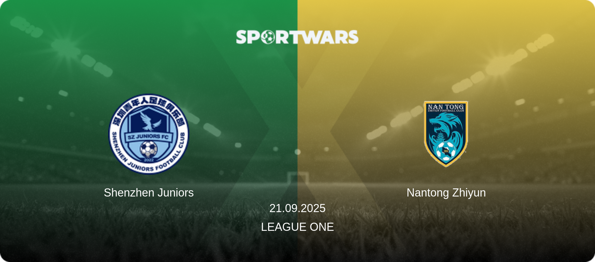 Shenzhen Juniors — Nantong Zhiyun, 21.09.2025 — League One (match preview)
