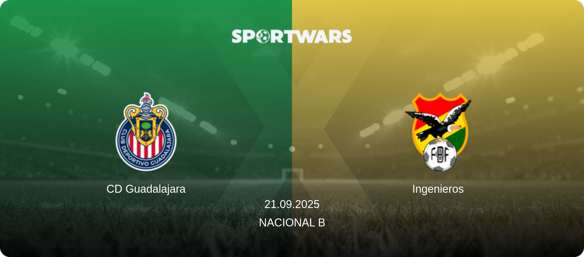 CD Guadalajara — Ingenieros, 21.09.2025 — Nacional B (match preview)