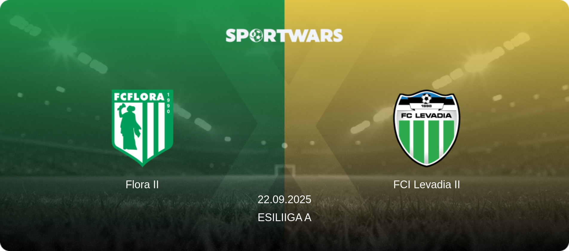 Flora II — FCI Levadia II, 22.09.2025 — Esiliiga A (match preview)