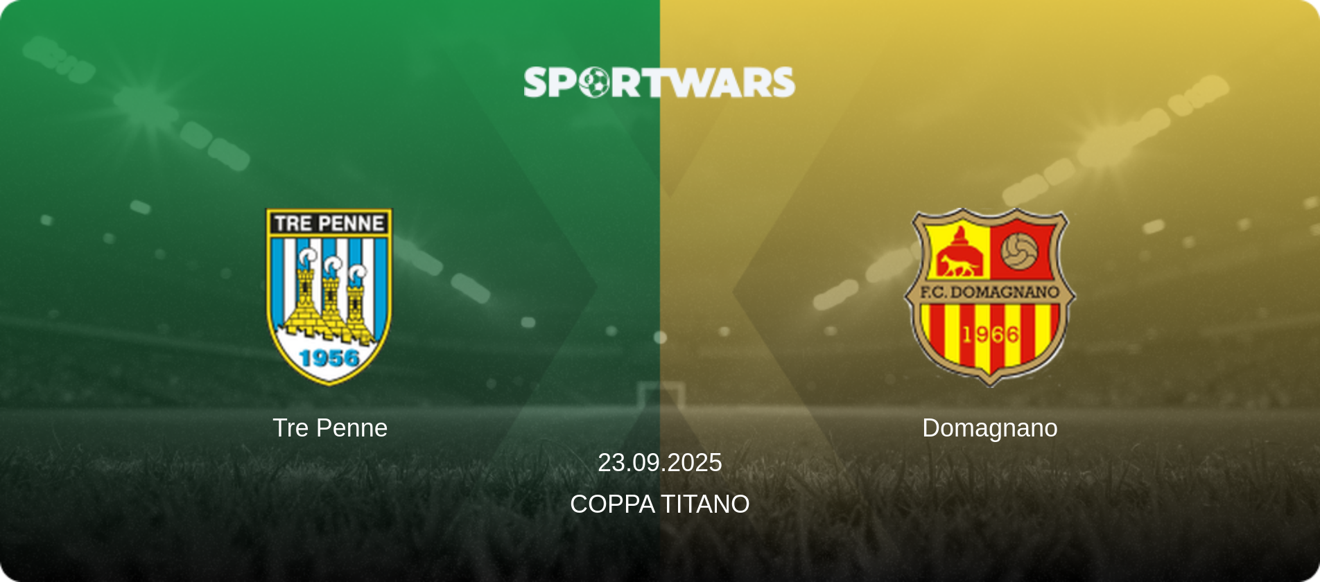Tre Penne — Domagnano, 23.09.2025 — Coppa Titano (match preview)