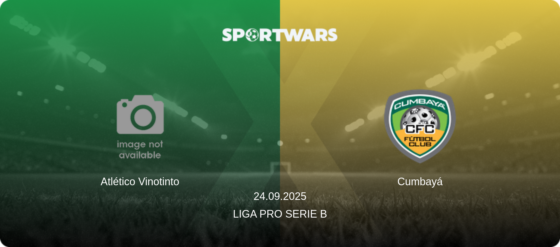 Atlético Vinotinto — Cumbayá, 24.09.2025 — Liga Pro Serie B (match preview)