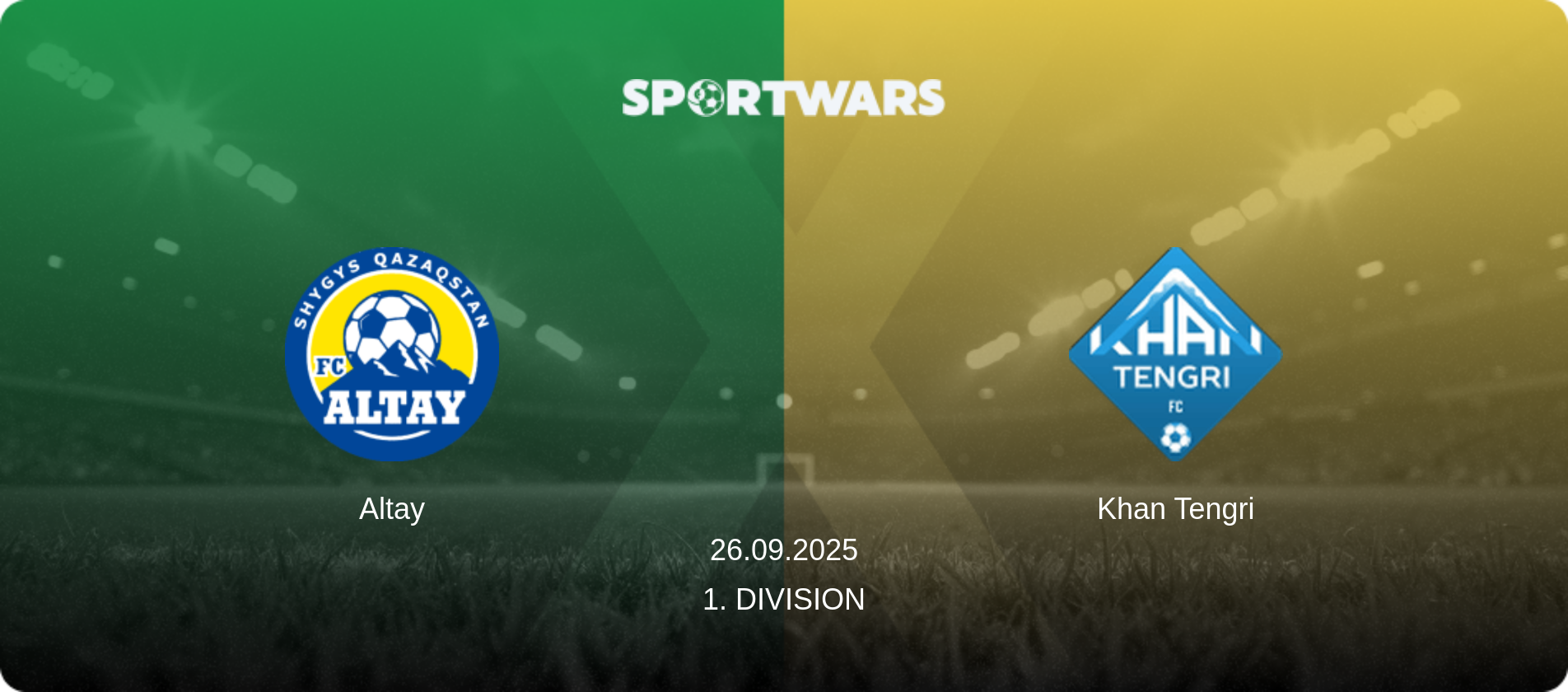 Altay — Khan Tengri, 26.09.2025 — 1. Division (match preview)