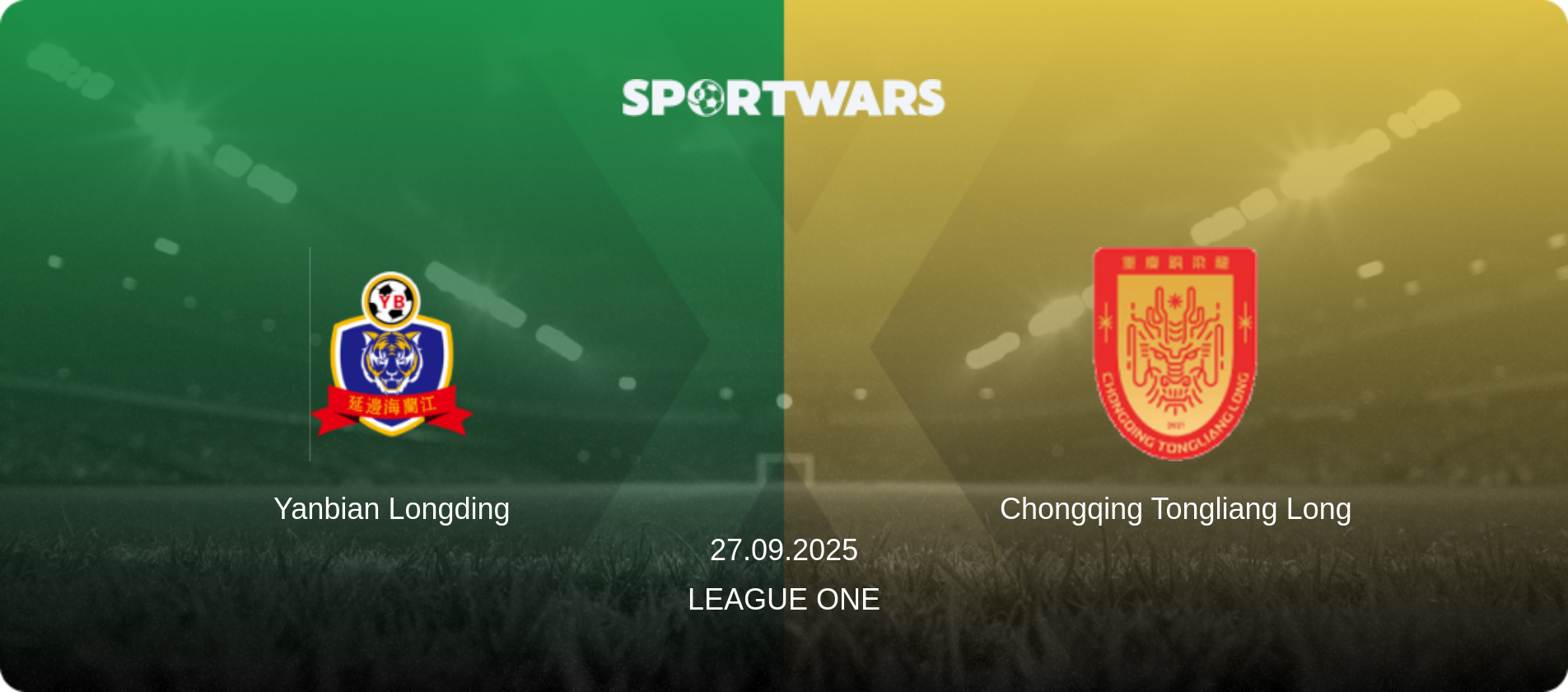 Yanbian Longding — Chongqing Tongliang Long, 27.09.2025 — League One (match preview)