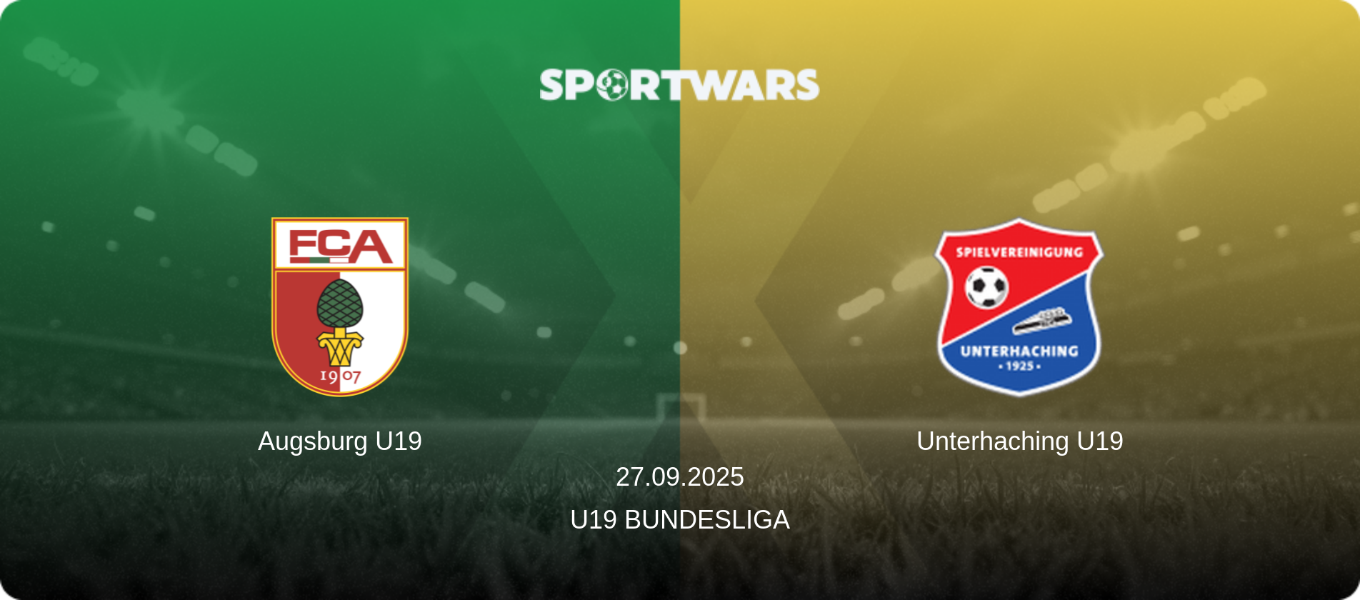 Augsburg U19 — Unterhaching U19, 27.09.2025 — U19 Bundesliga (match preview)