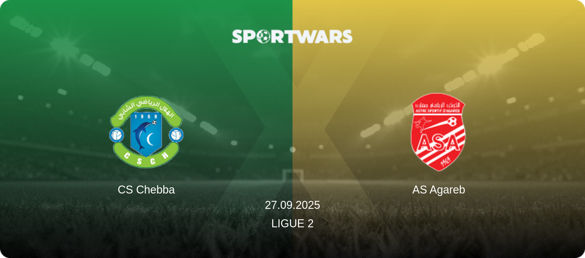 CS Chebba — AS Agareb, 27.09.2025 — Ligue 2 (match preview)