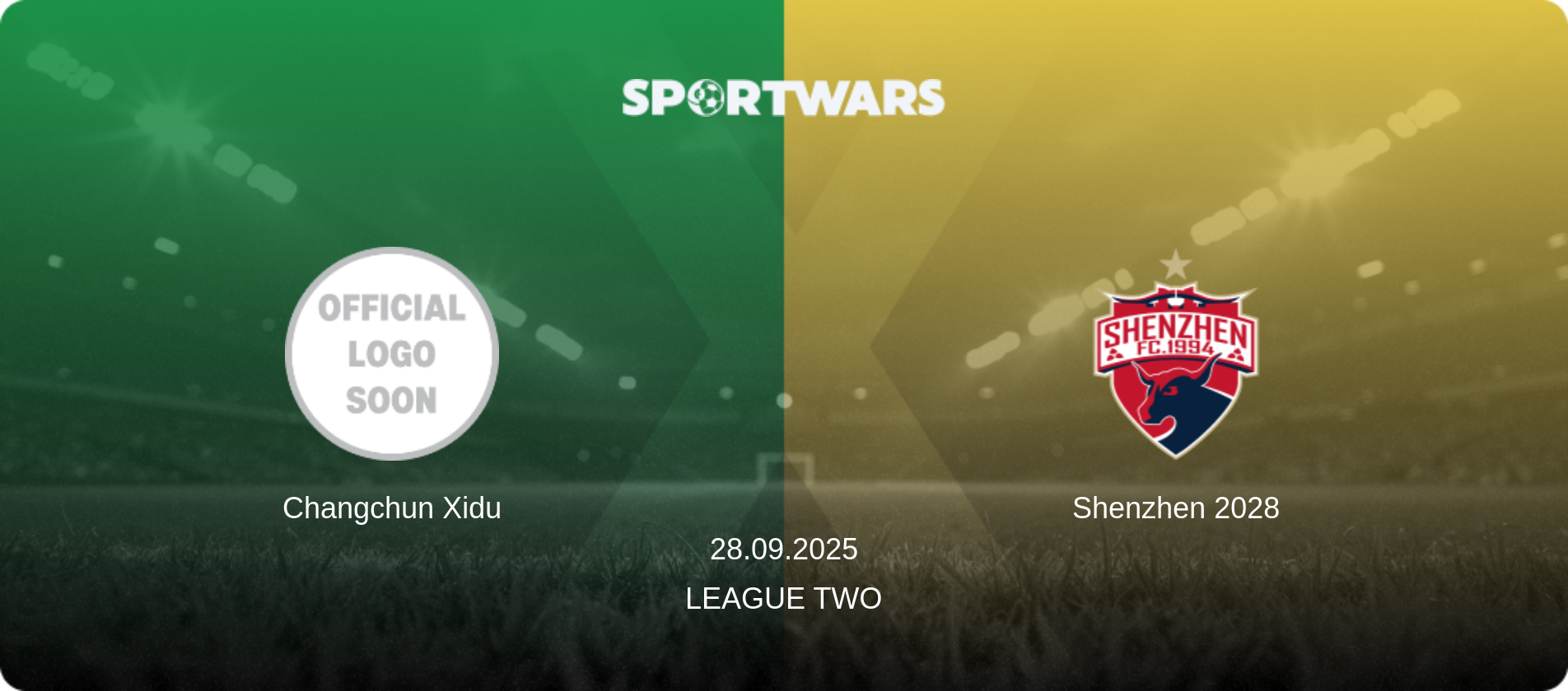 Changchun Xidu — Shenzhen 2028, 28.09.2025 — League Two (match preview)