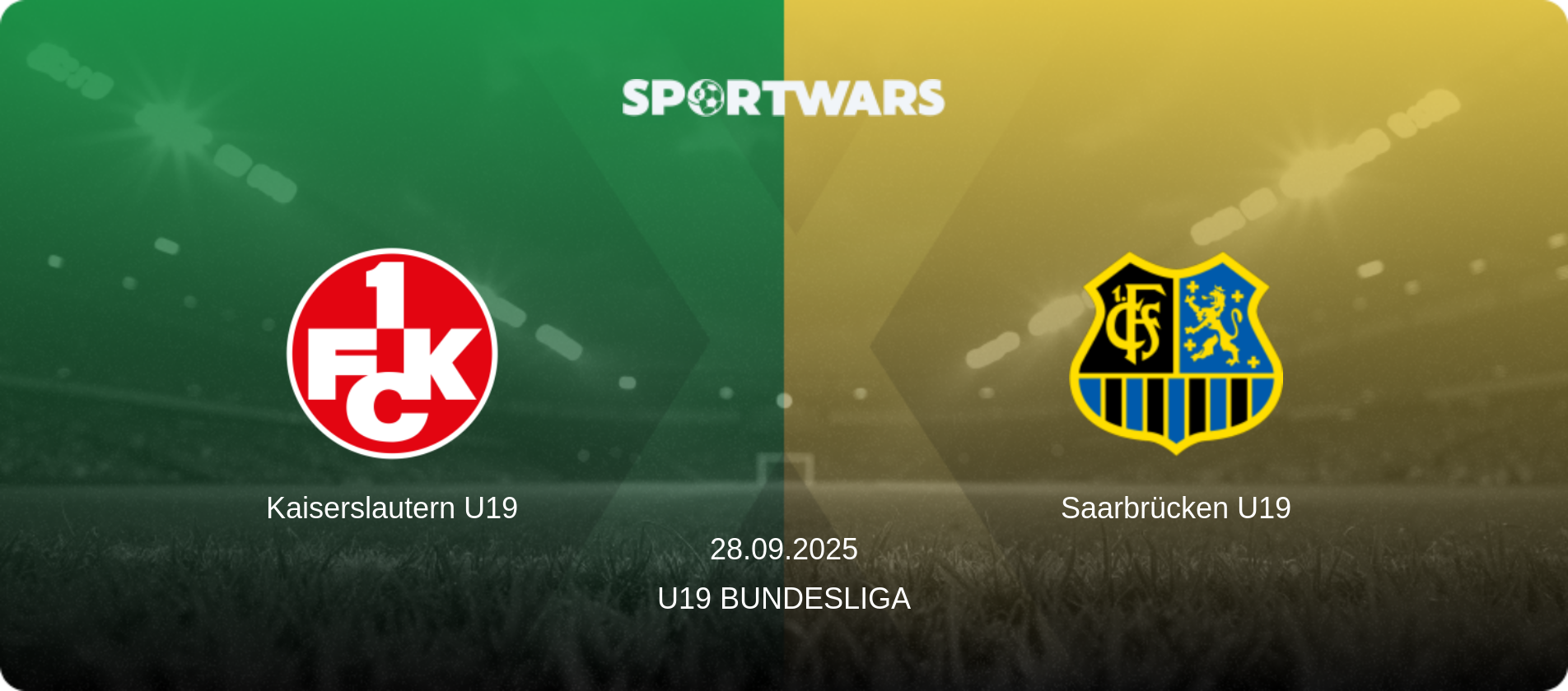 Kaiserslautern U19 — Saarbrücken U19, 28.09.2025 — U19 Bundesliga (match preview)