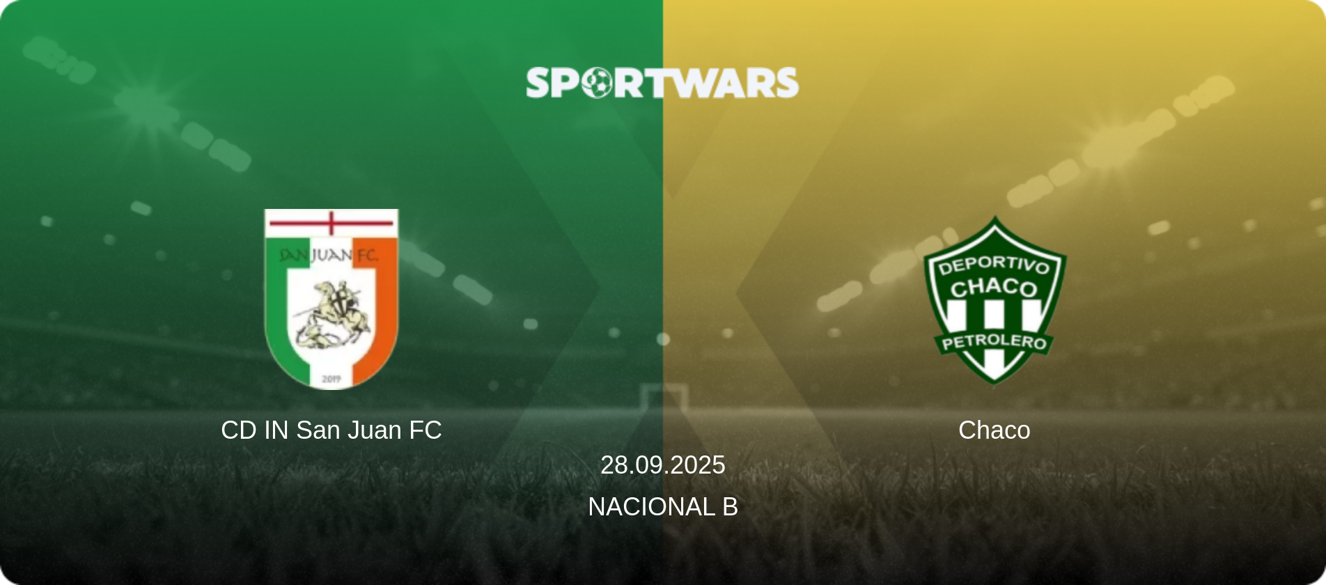 CD IN San Juan FC — Chaco, 28.09.2025 — Nacional B (match preview)