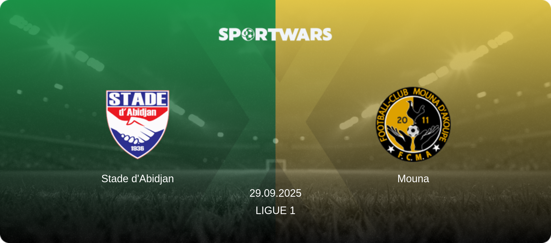 Stade d'Abidjan — Mouna, 29.09.2025 — Ligue 1 (match preview)