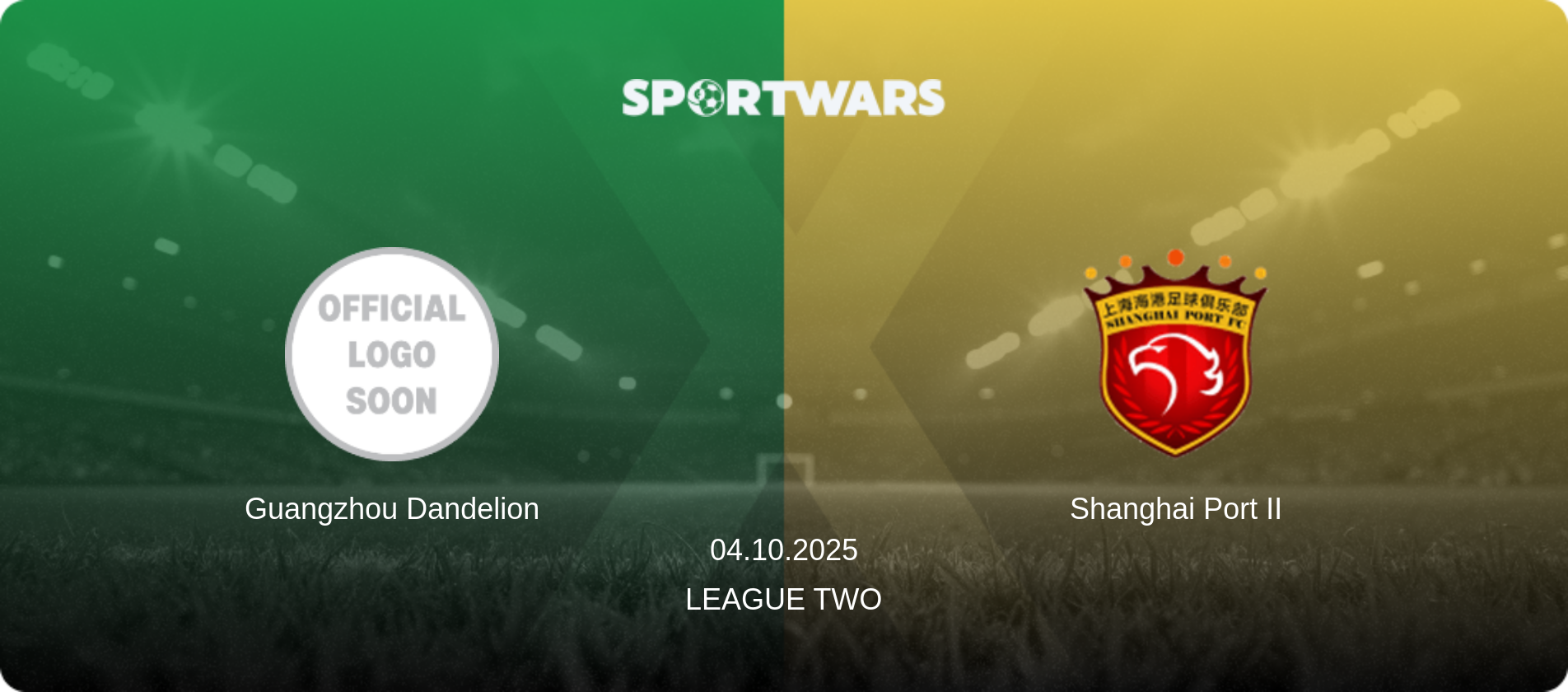 Guangzhou Dandelion — Shanghai Port II, 04.10.2025 — League Two (match preview)