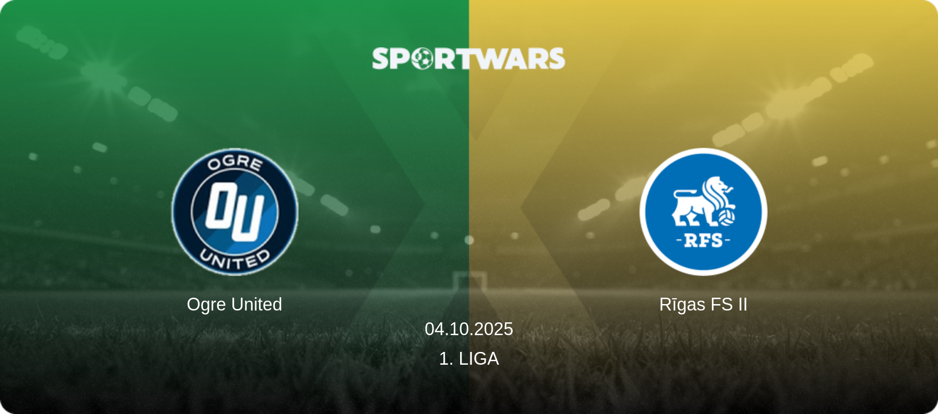 Ogre United — Rīgas FS II, 04.10.2025 — 1. Liga (match preview)