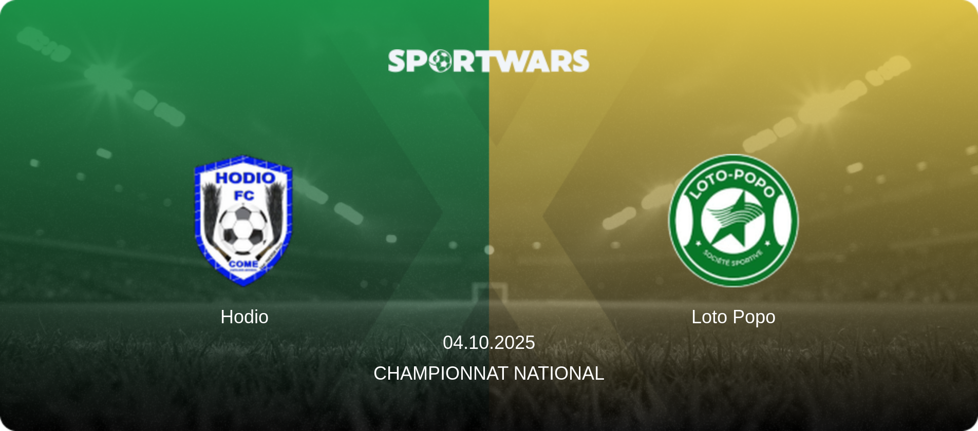 Hodio — Loto Popo, 04.10.2025 — Championnat National (match preview)