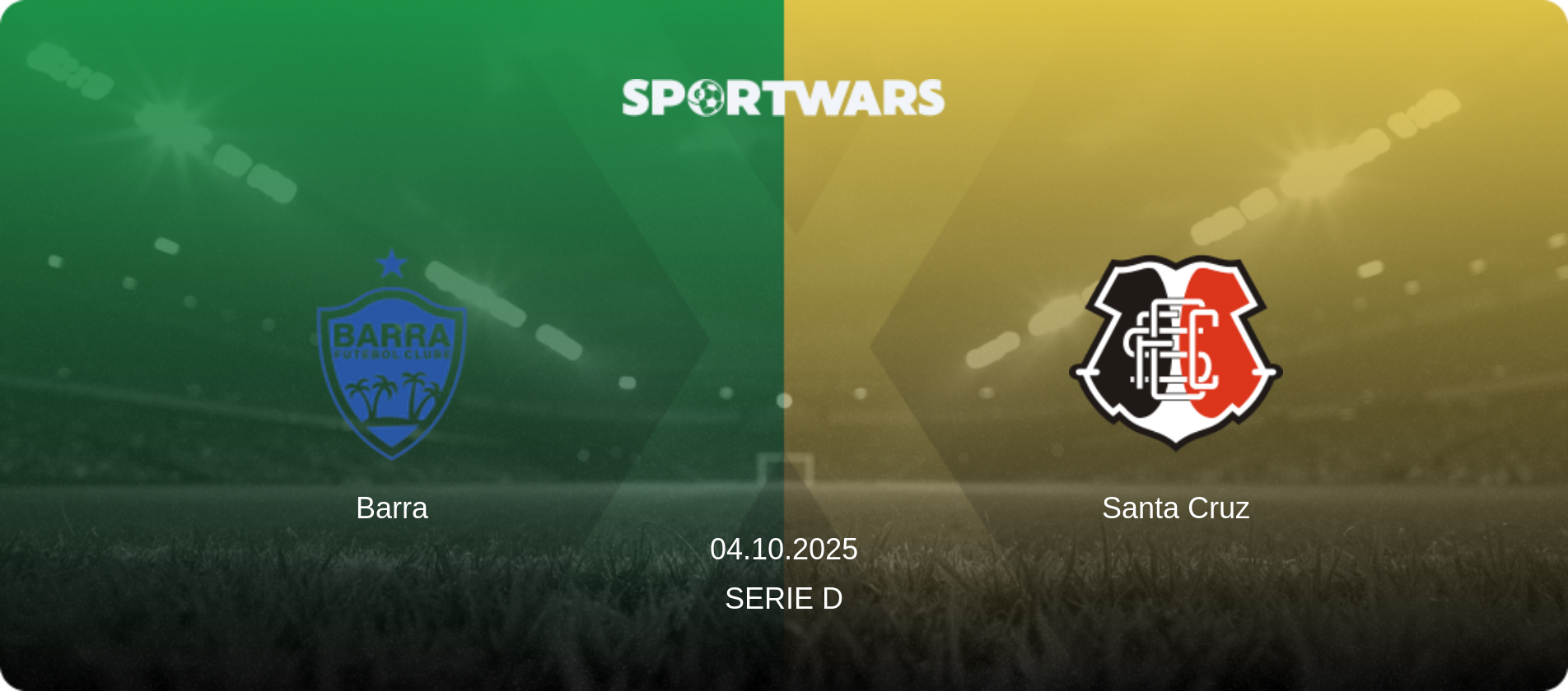Barra — Santa Cruz, 04.10.2025 — Serie D (match preview)
