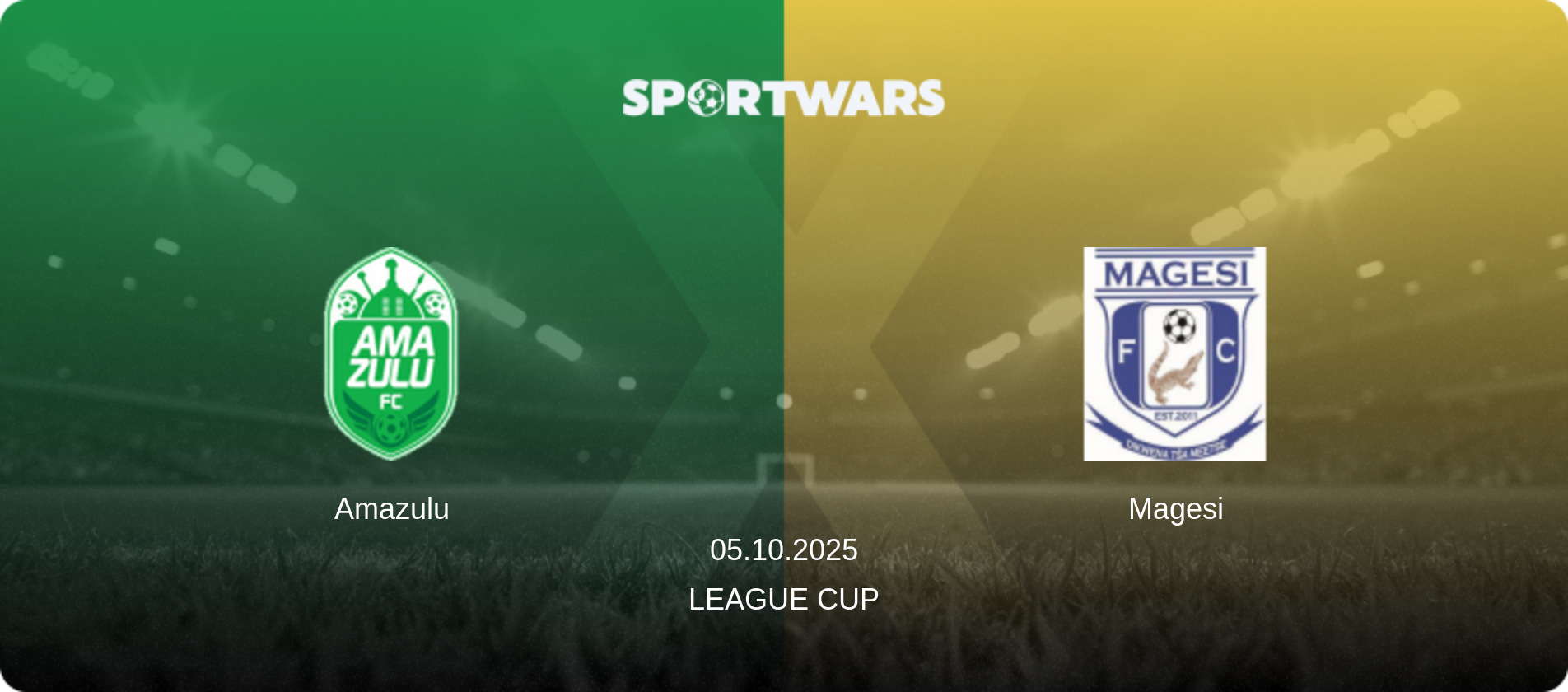 Amazulu — Magesi, 05.10.2025 — League Cup (match preview)