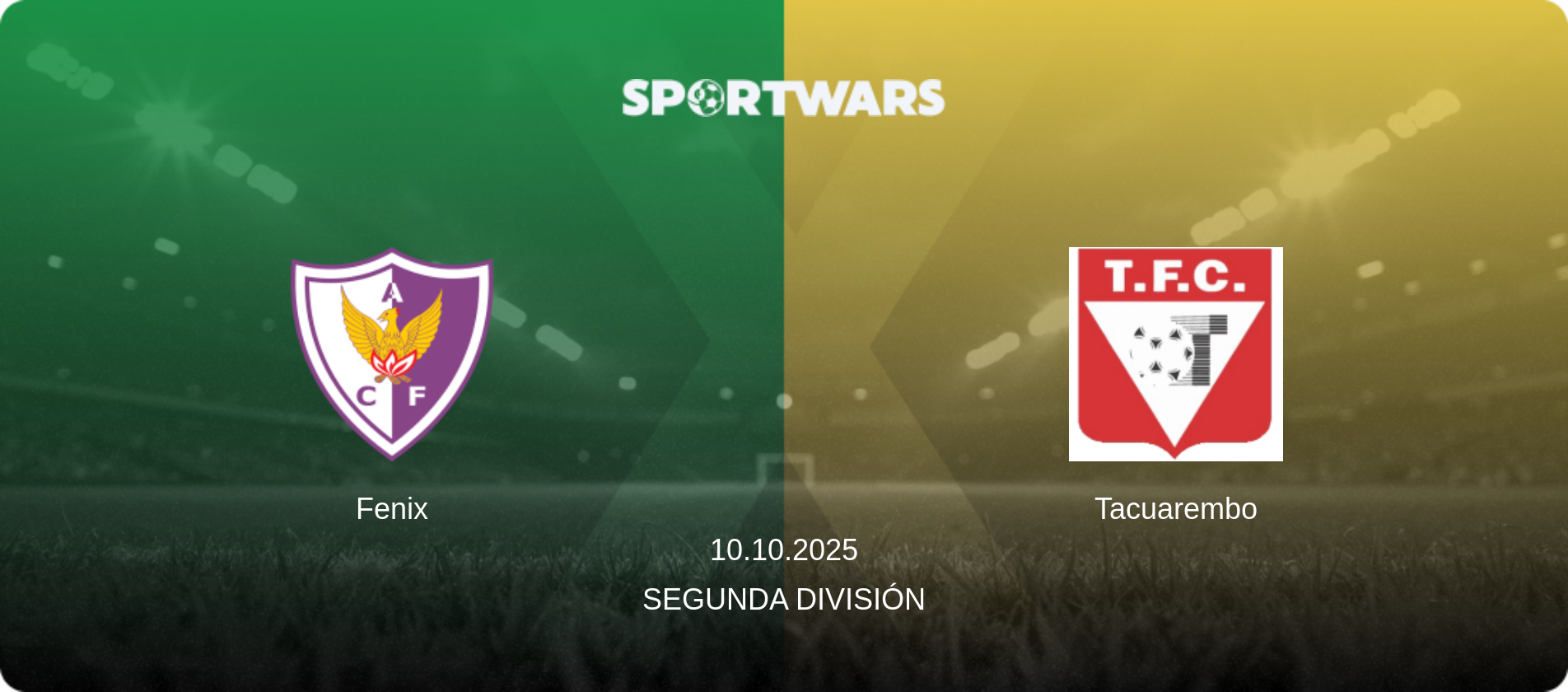 Fenix — Tacuarembo, 10.10.2025 — Segunda División (match preview)